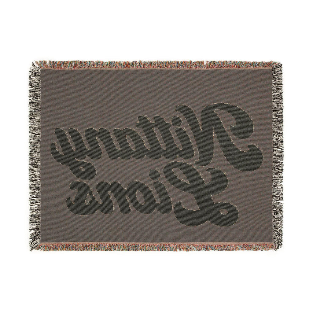 Nittany Lions Woven Blanket | Collegiate Script Throw, Reversible Tassel Edge