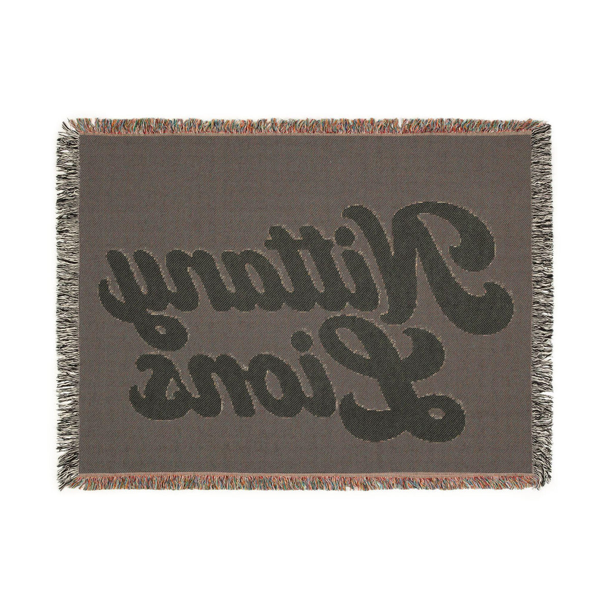 Nittany Lions Woven Blanket | Collegiate Script Throw, Reversible Tassel Edge