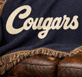 Cougars Script Logo Woven Blanket | Team Pride Throw