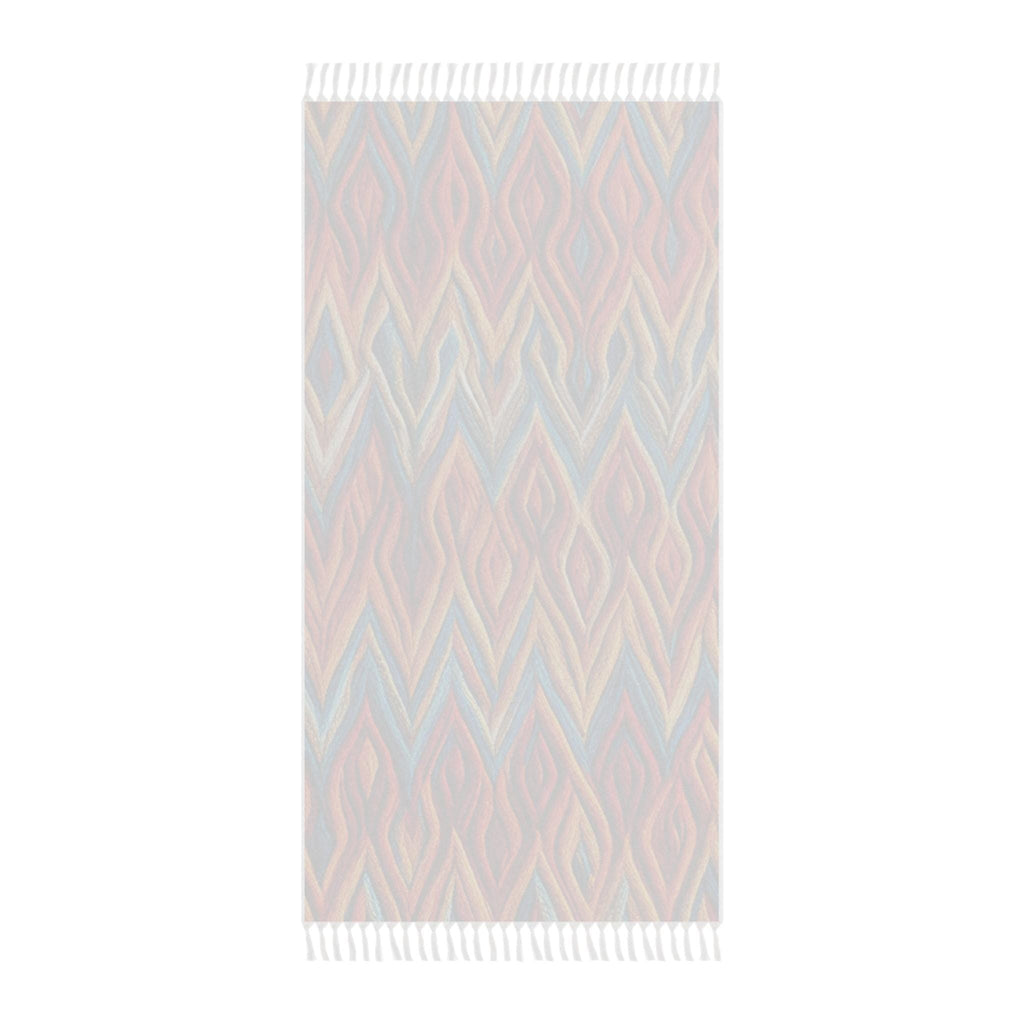 Woven Beach Towel | Ikat Pattern, Tassel Fringe, Polyester, Quick Dry