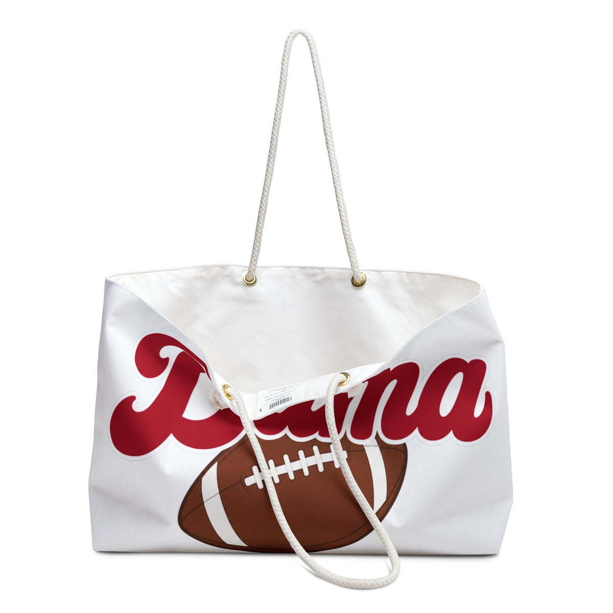 Bama Script Football Weekender Bag | College Tailgate Tote