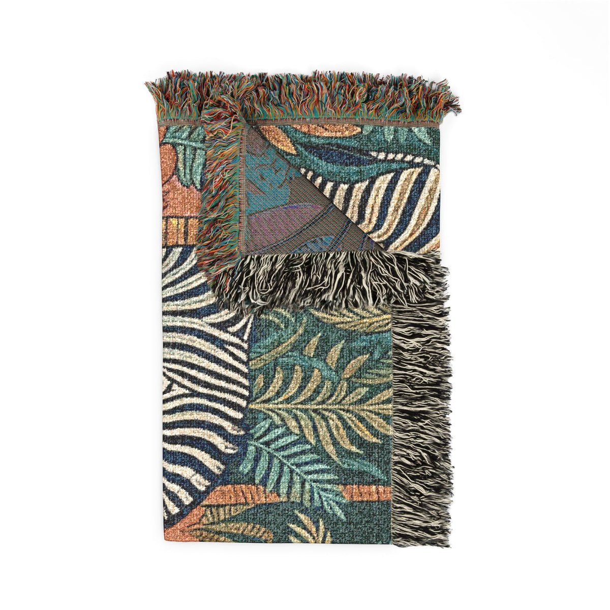 Zebra Safari Tapestry Woven Blanket | Animal Jungle Throw, Boho Home Décor