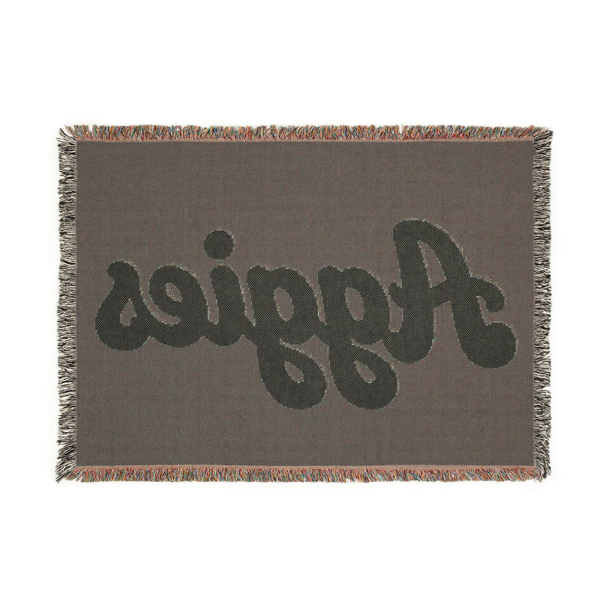Aggies Script Woven Blanket | Retro Team Lettering, Maroon Cream