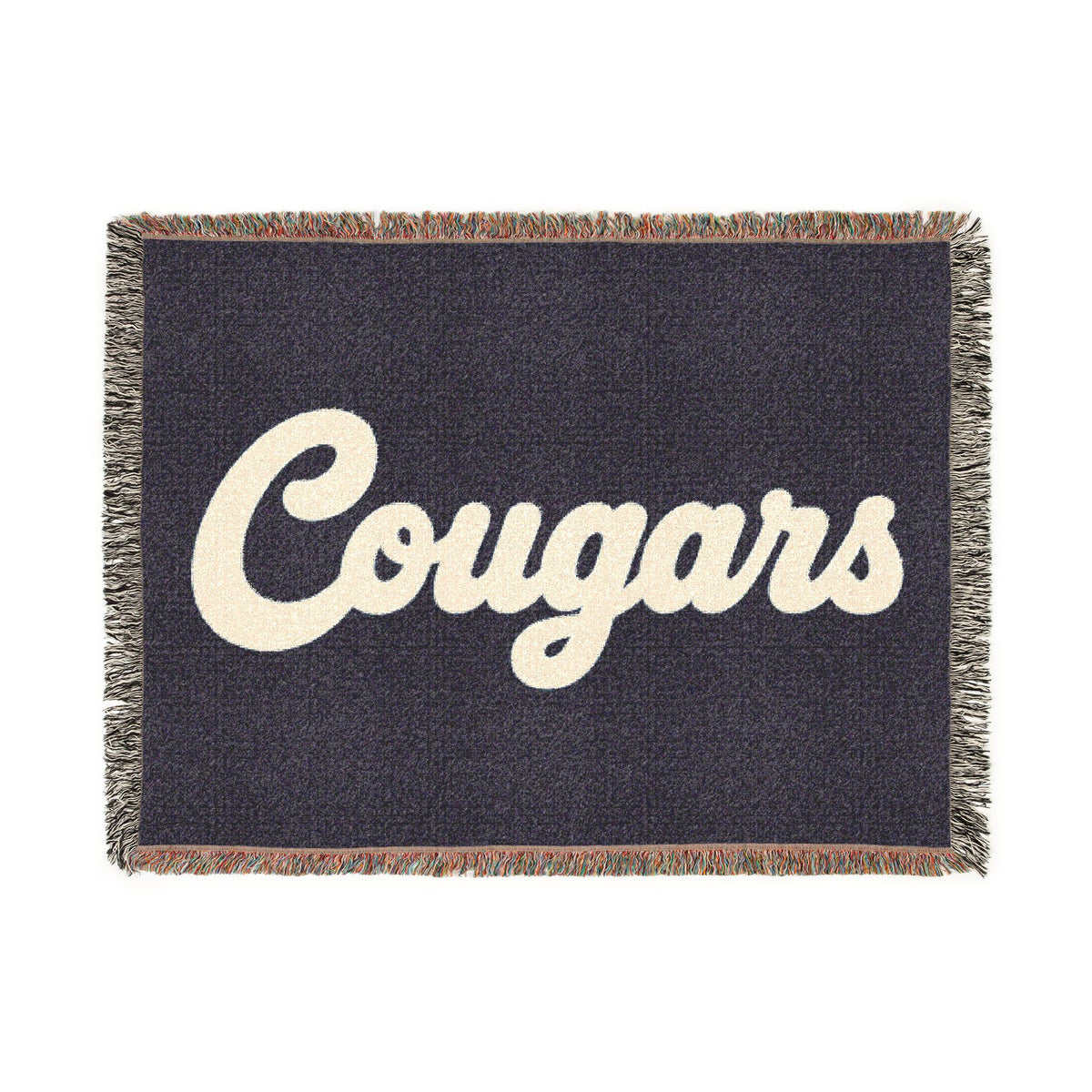 Cougars Script Logo Woven Blanket | Team Pride Throw