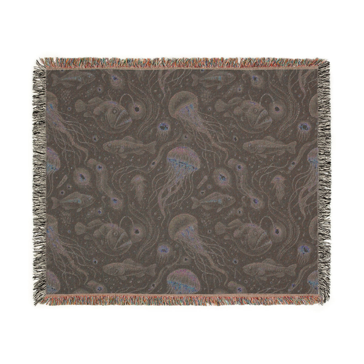 Jellyfish Night Sky Woven Blanket | Ocean Constellation Throw