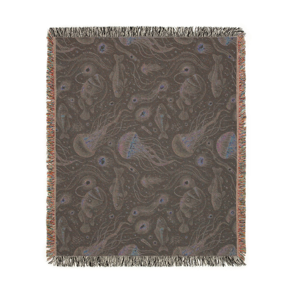 Jellyfish Night Sky Woven Blanket | Ocean Constellation Throw