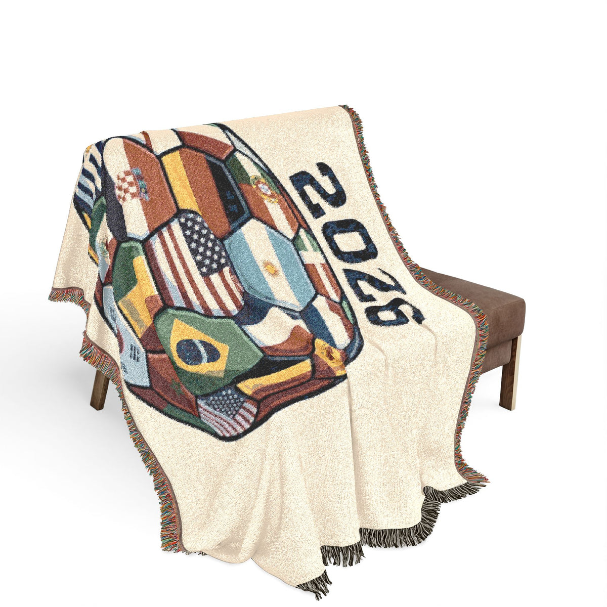 2026 World Soccer Tournament Woven Blanket | Soccer Championship Throw
