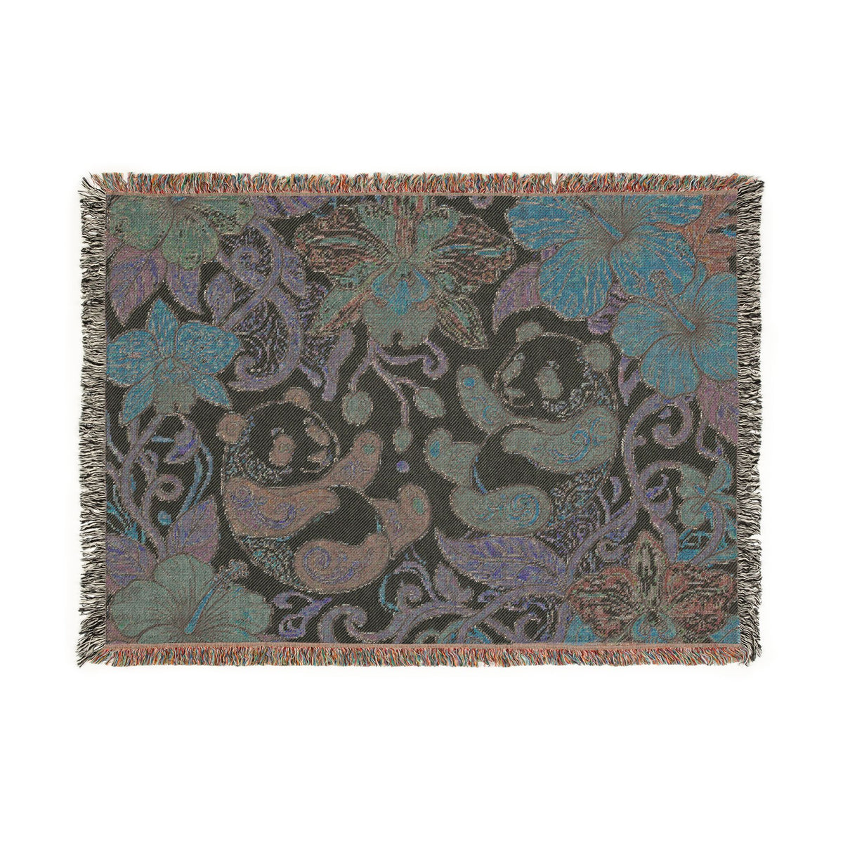 Tropical Panda Bear Woven Blanket I Animal Throw