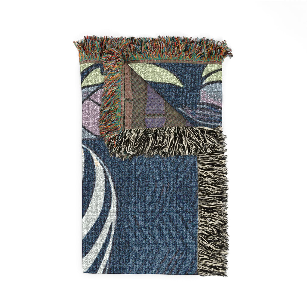 Zebra Jungle Woven Blanket | Tropical Safari Throw
