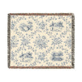 Toile Pattern Woven Blanket | Classic Scenic Toile Throw