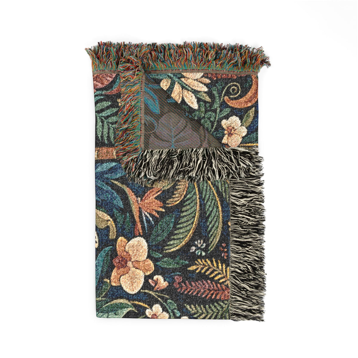 Jungle Zebra Tapestry Woven Blanket | Safari Animal Pattern Throw