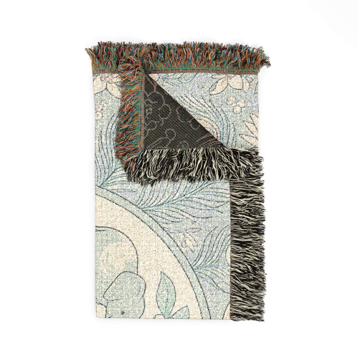 Elephant Medallion Woven Blanket | Boho Floral Throw