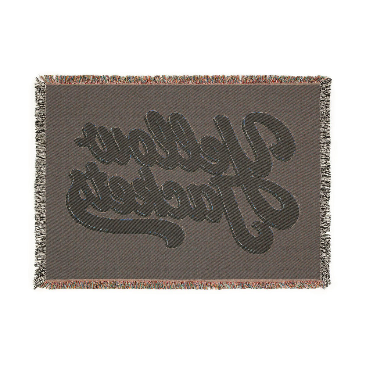 Yellow Jackets Script Logo Woven Blanket | Team Spirit Throw