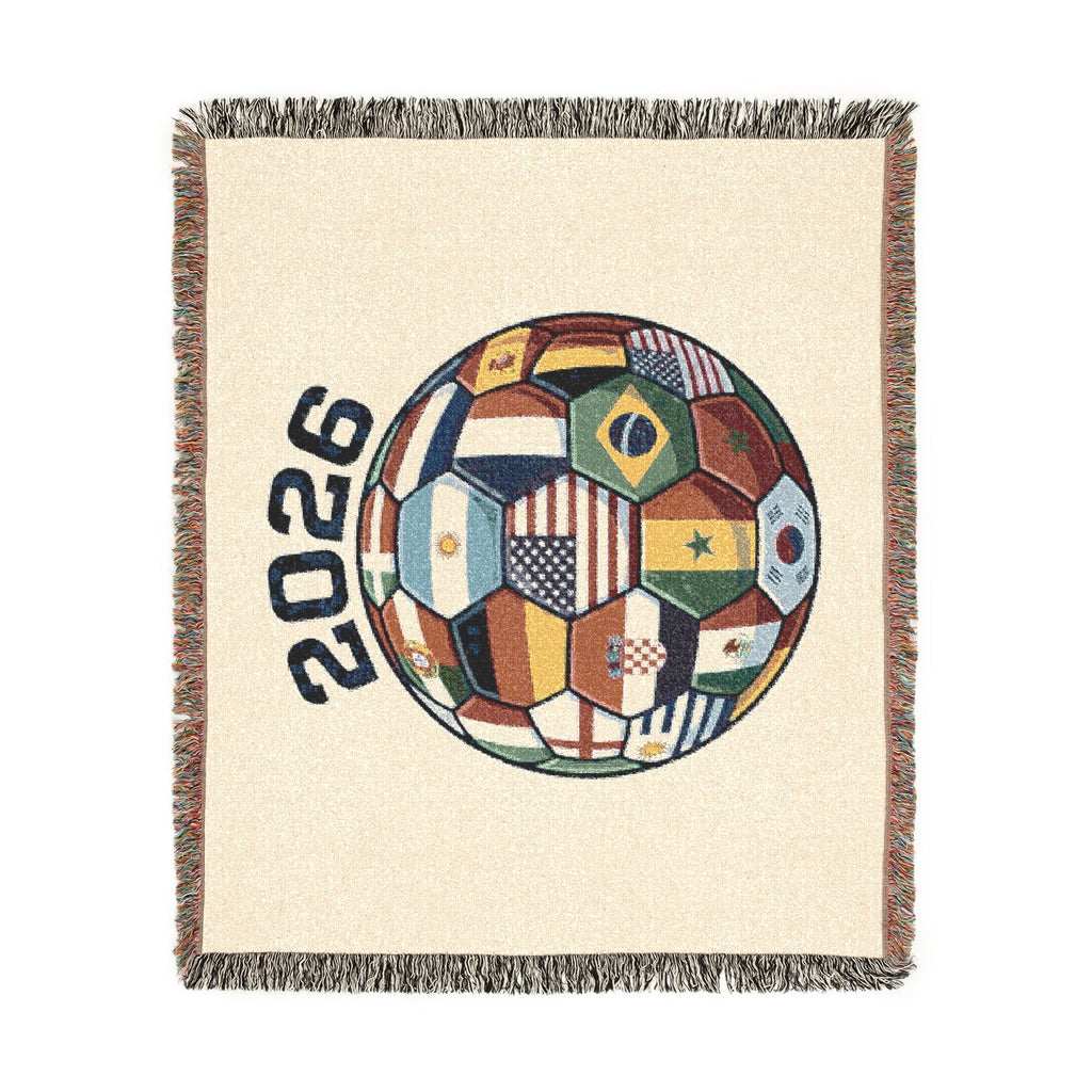 2026 World Soccer Tournament Woven Blanket | Soccer Championship Throw