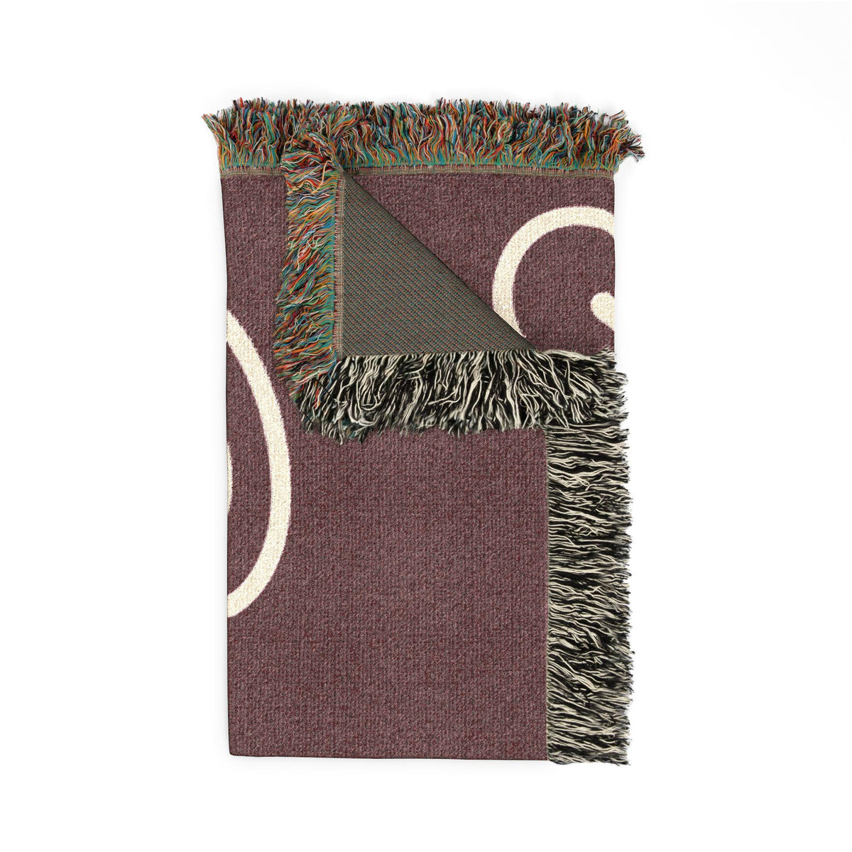 Bulldogs Script Woven Blanket | Team Script Logo, Maroon and Cream