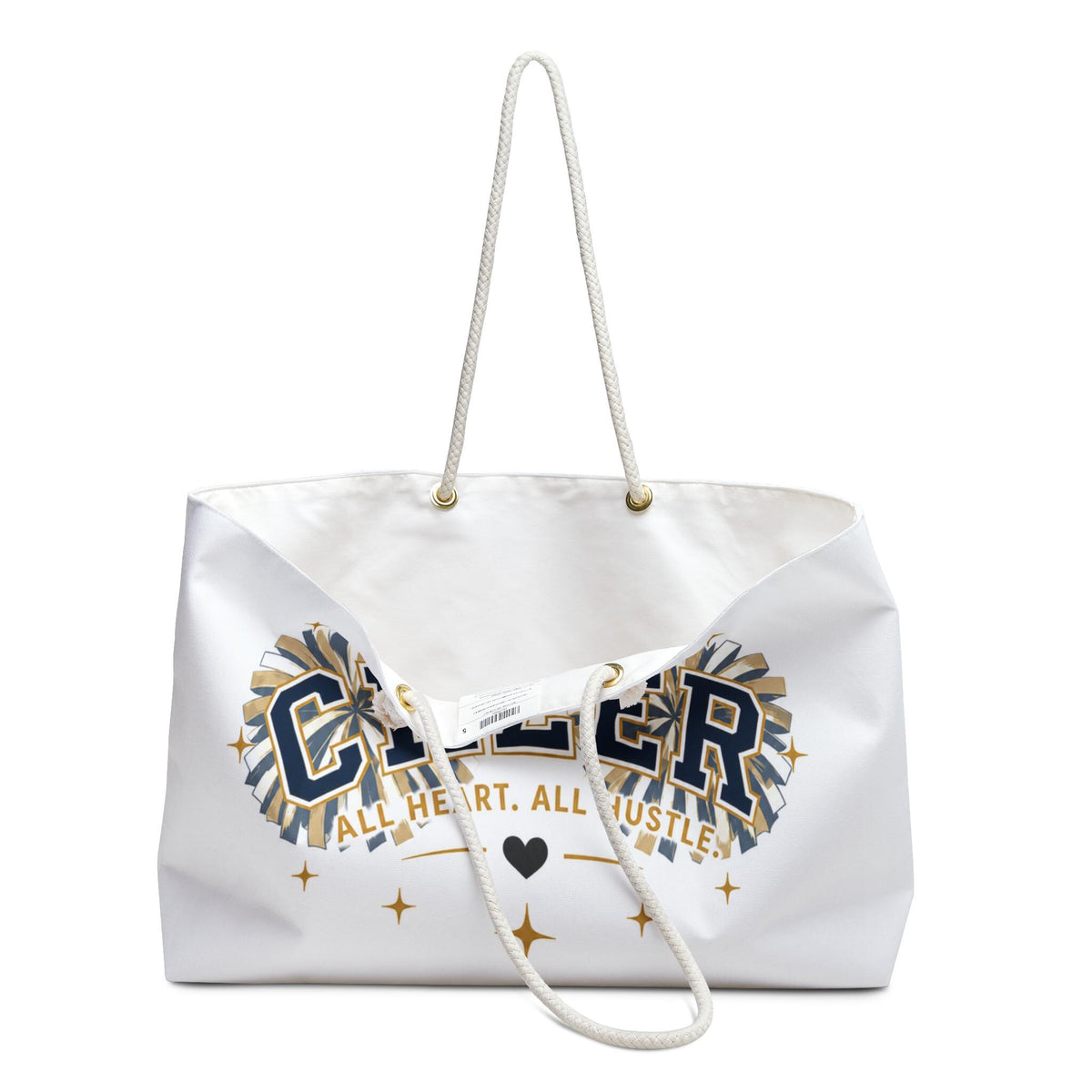 Cheer Pom Poms Weekender Bag | All Heart All Hustle Travel Tote