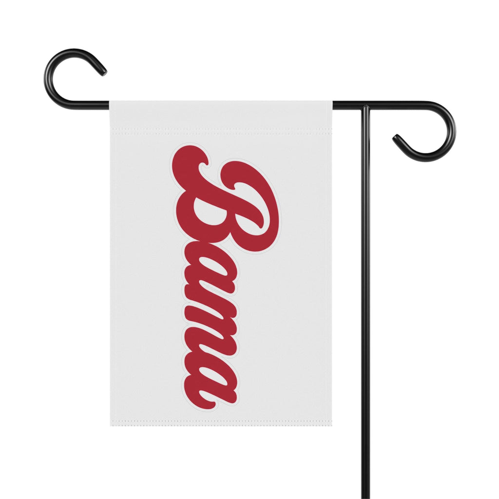 Alabama Script Garden Flag | Vertical Crimson Script Yard Banner