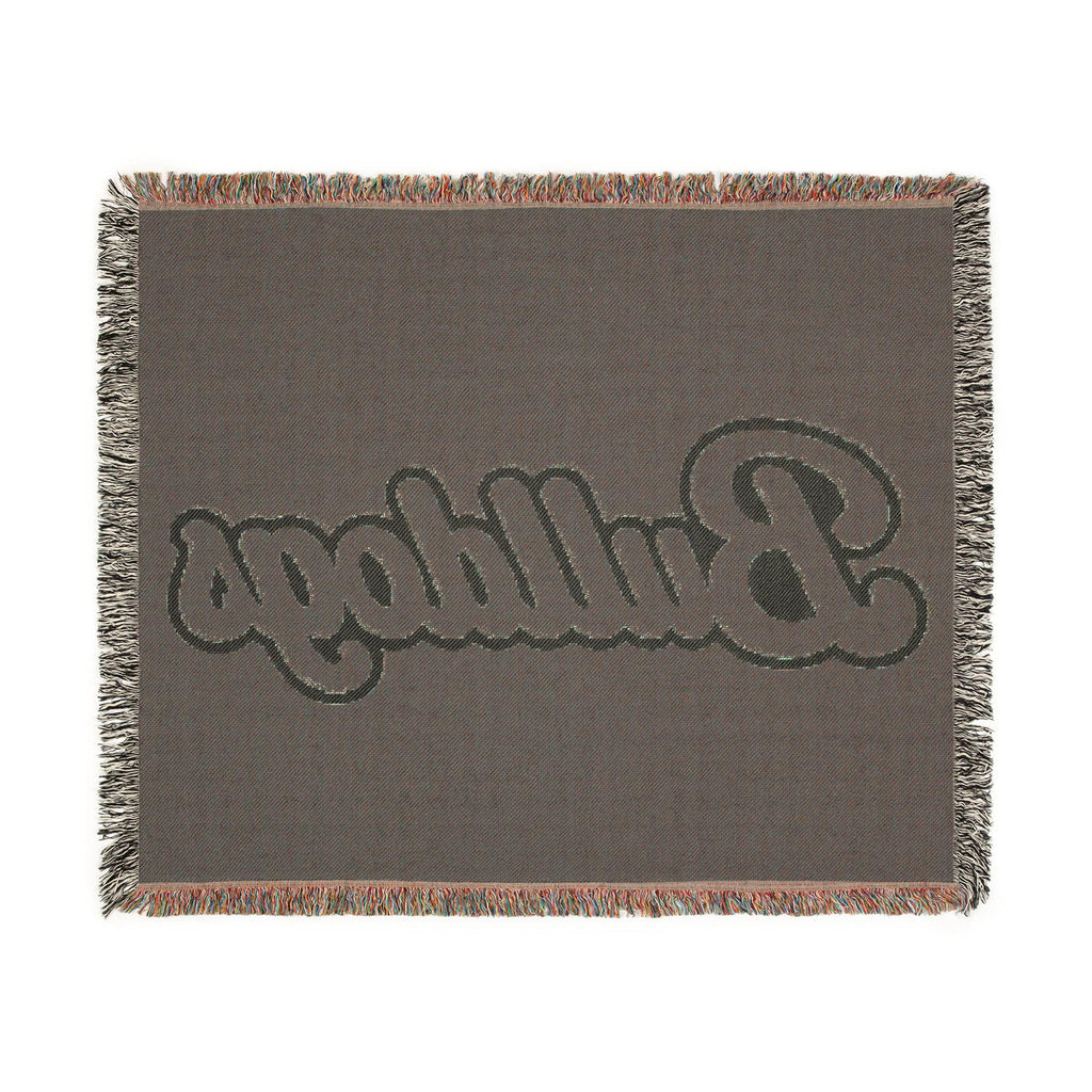 Bulldogs Script Woven Blanket | Team Script Logo, Maroon and Cream