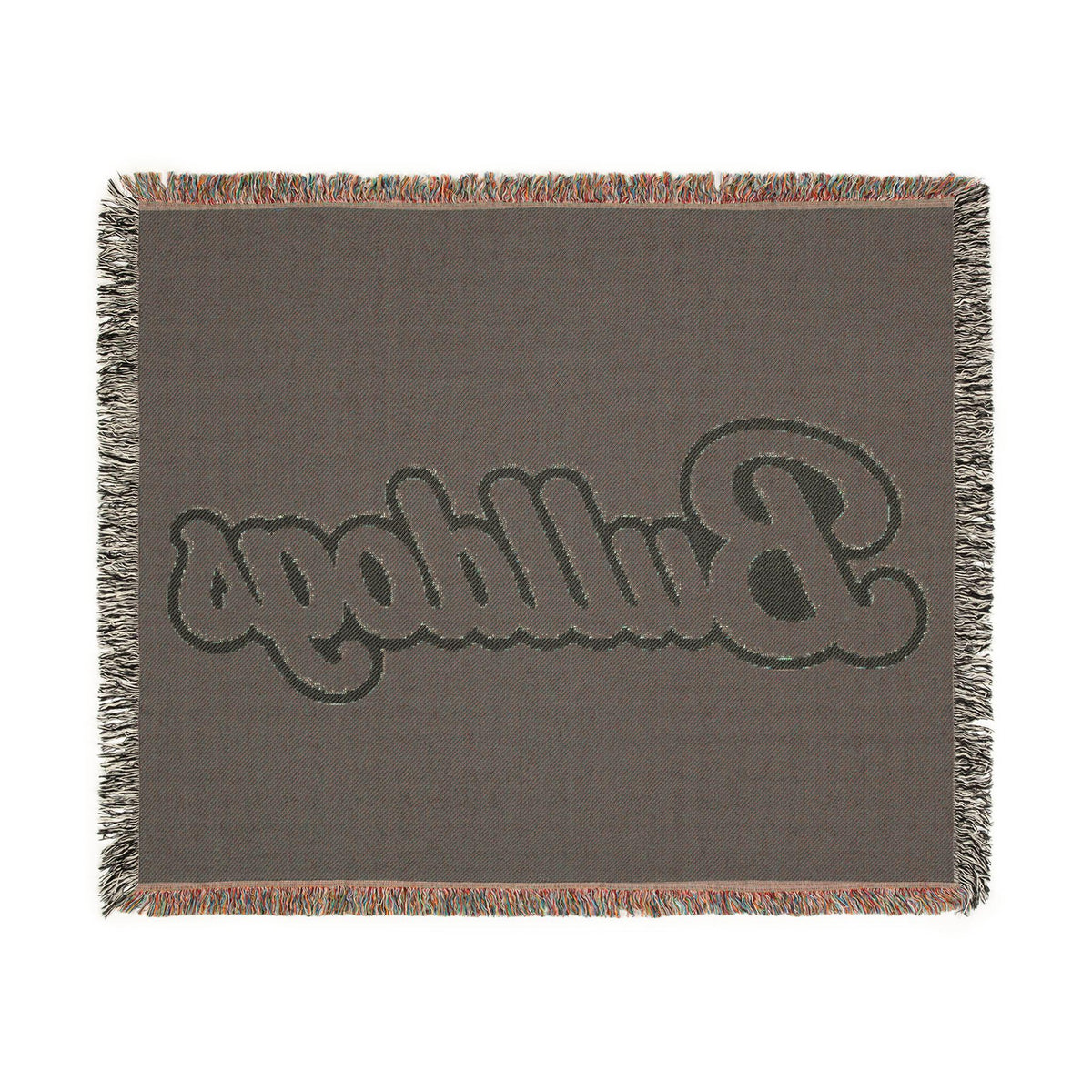 Bulldogs Script Woven Blanket | Team Script Logo, Maroon and Cream