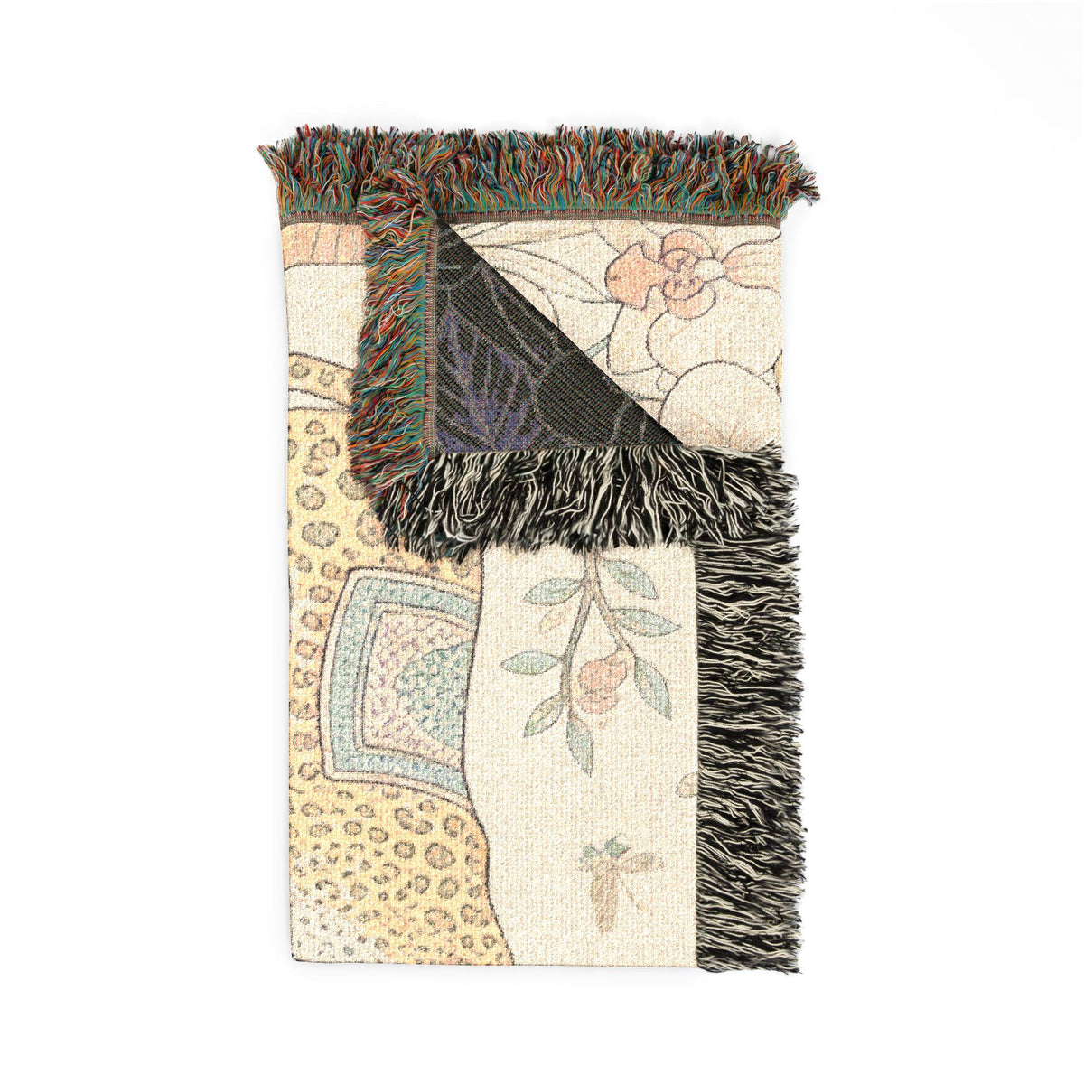 Tropical Leopard Woven Blanket I Animal Throw