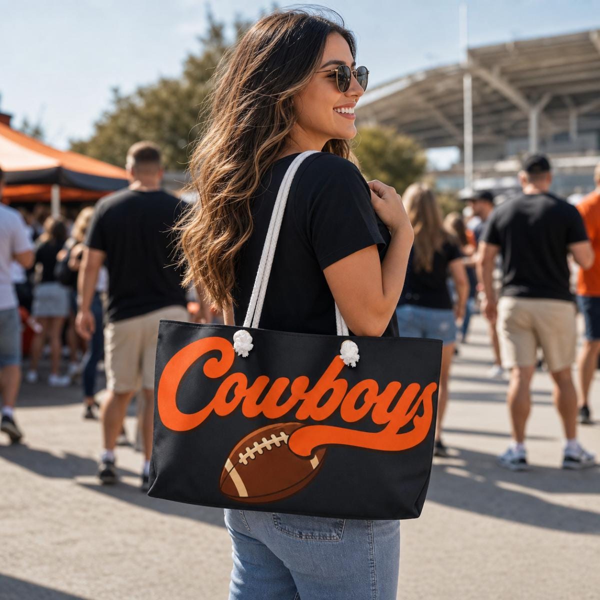 Cowboys Football Weekender Bag | Sports Tote, Game Day Travel Bag