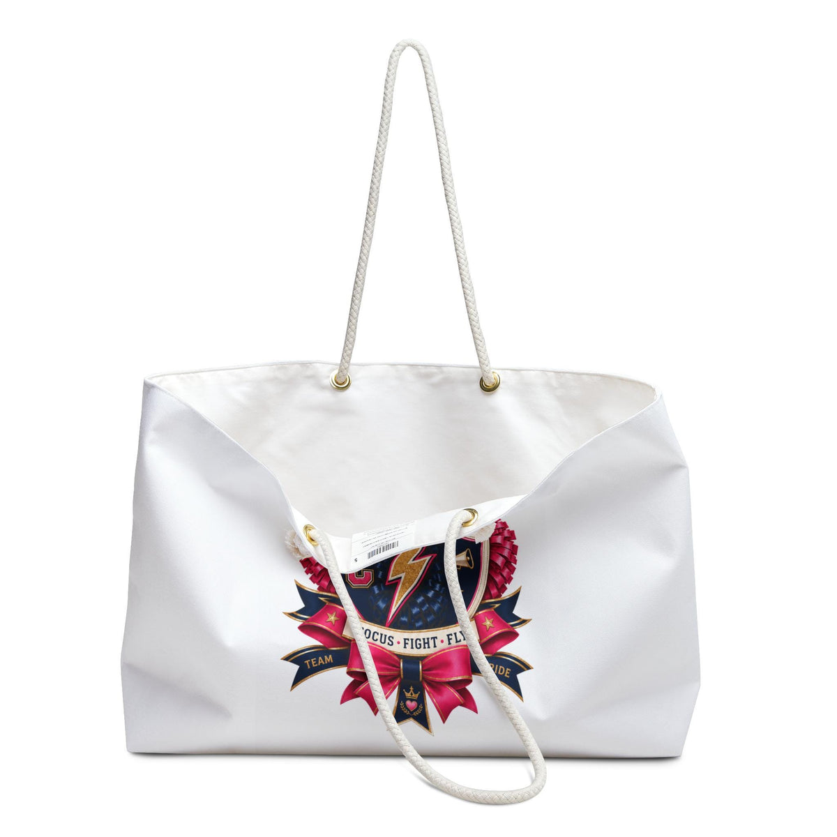 Cheer Lightning Crest Weekender Bag | Cheerleading Logo Tote