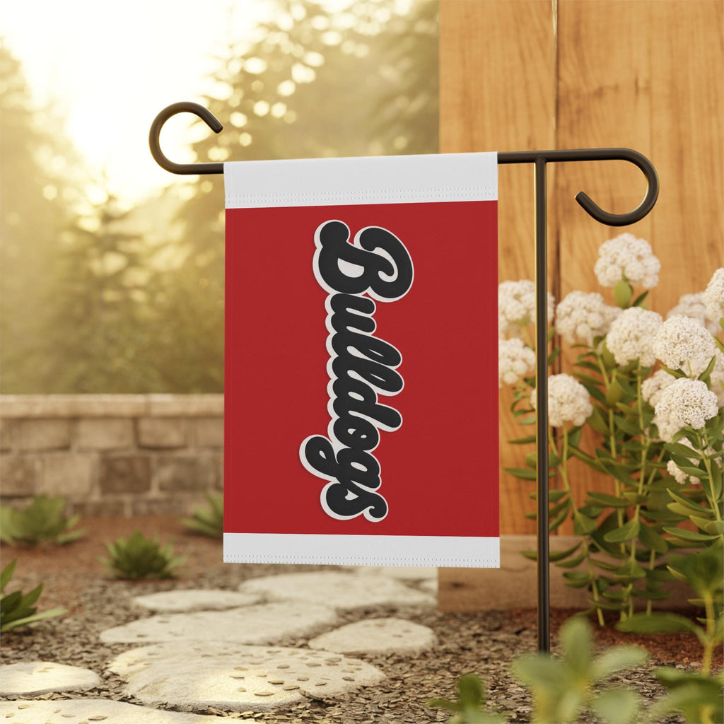 Bulldogs vertical script Garden Flag | House Banner