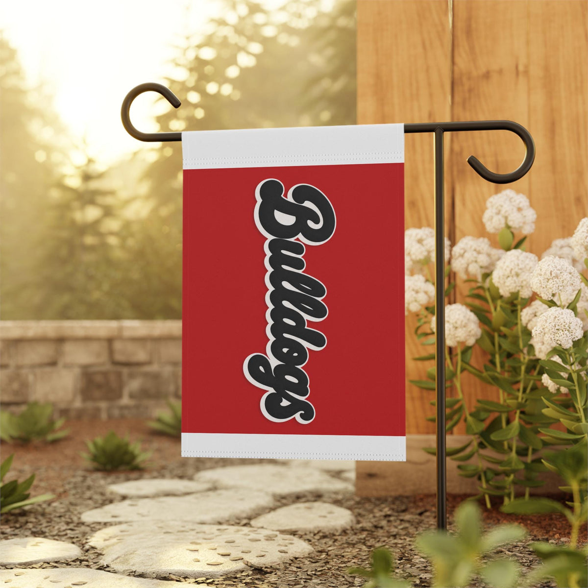 Bulldogs vertical script Garden Flag | House Banner