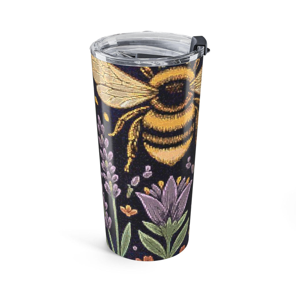 Bumblebee Lavender Floral Tumbler 20oz | Bee Garden Stainless Tumbler