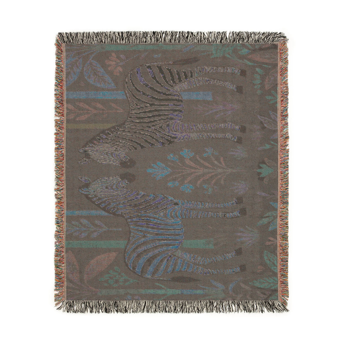 Zebra Tapestry Woven Blanket | Boho Safari Animal Throw