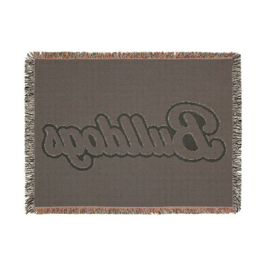 Bulldogs Script Woven Blanket | Team Script Logo, Maroon and Cream