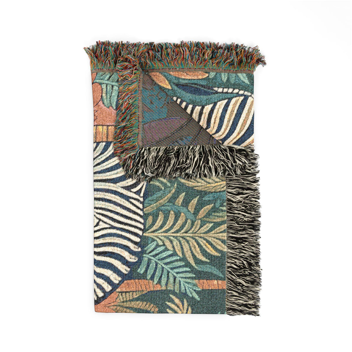 Zebra Safari Tapestry Woven Blanket | Animal Jungle Throw, Boho Home Décor