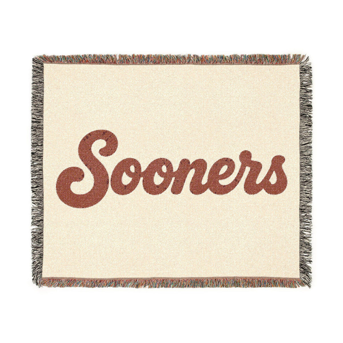 Sooners Woven Blanket | Retro Script Team Throw