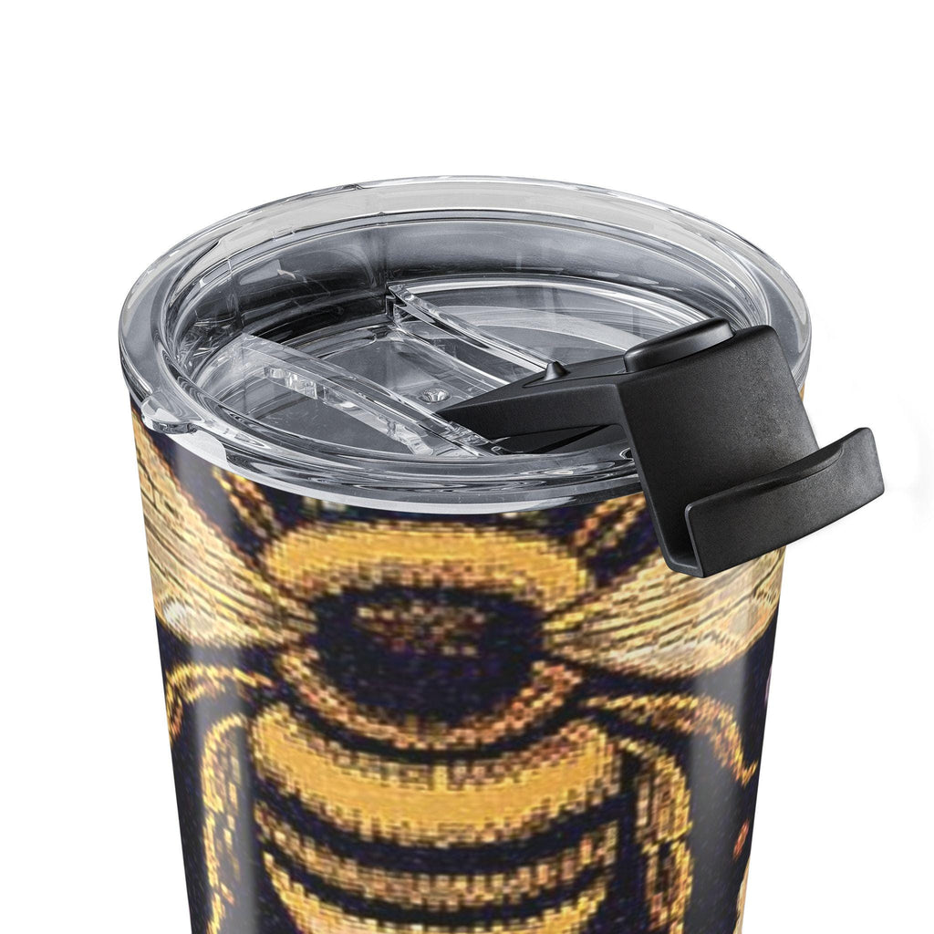 Bumblebee Lavender Floral Tumbler 20oz | Bee Garden Stainless Tumbler