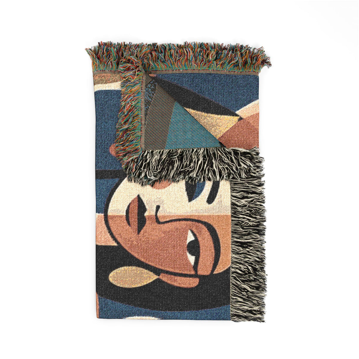 Modern Woven Blanket, Geometric Throw | Cozy Living Room Decor