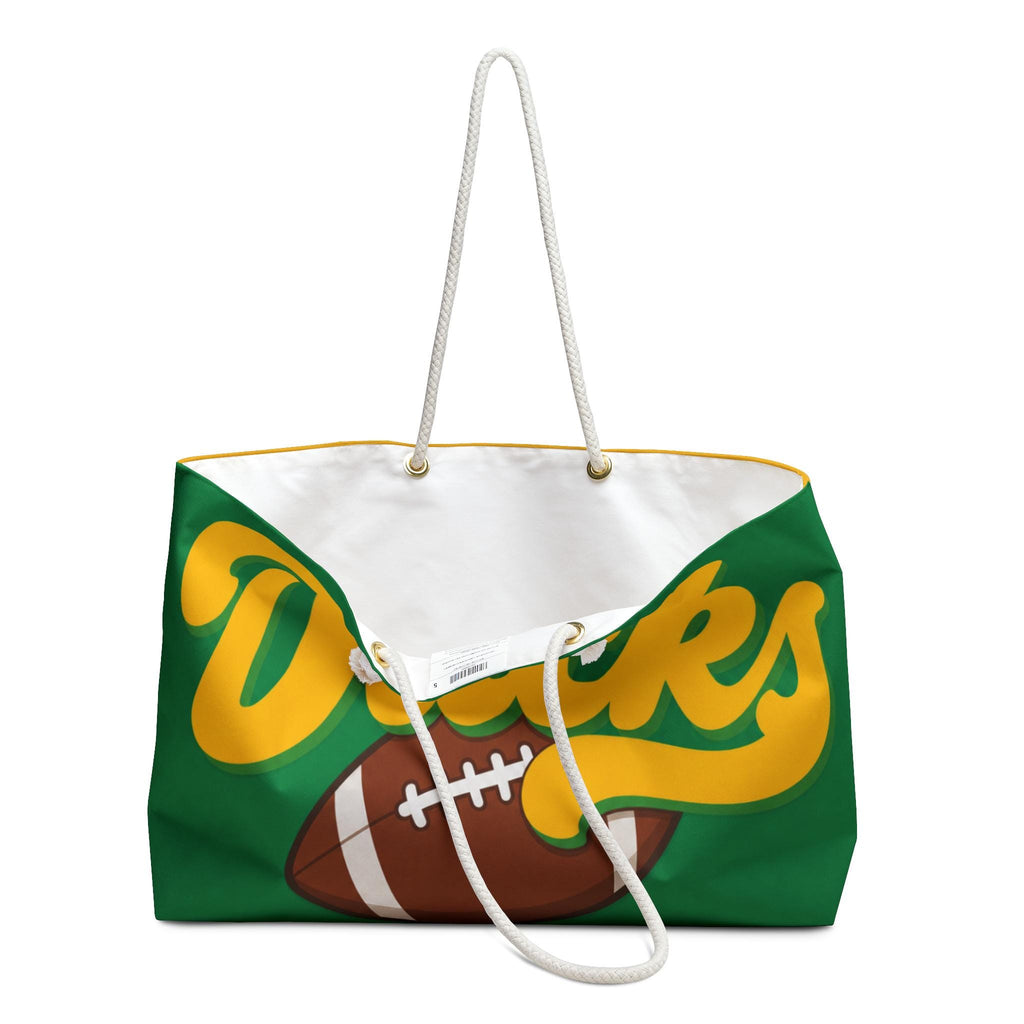Ducks Football Weekender Bag | Team Script, Game Day Tote