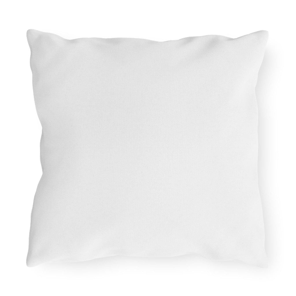 Navy Ocean Waves Outdoor Pillow | Coastal Wave Pattern Throw Pillow