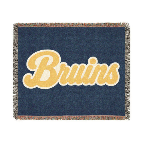 Bruins Script Logo Woven Blanket | Team Script Throw