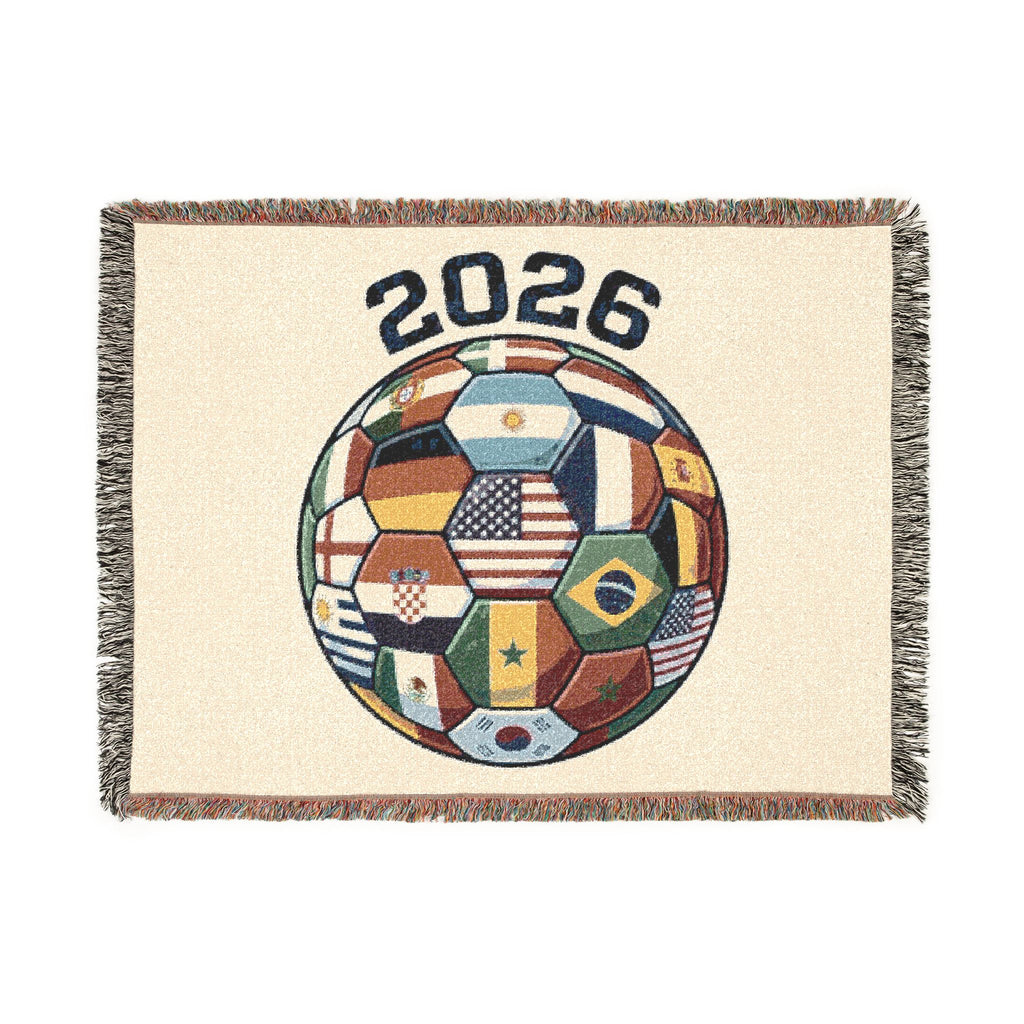 2026 World Soccer Tournament Woven Blanket | Soccer Championship Throw