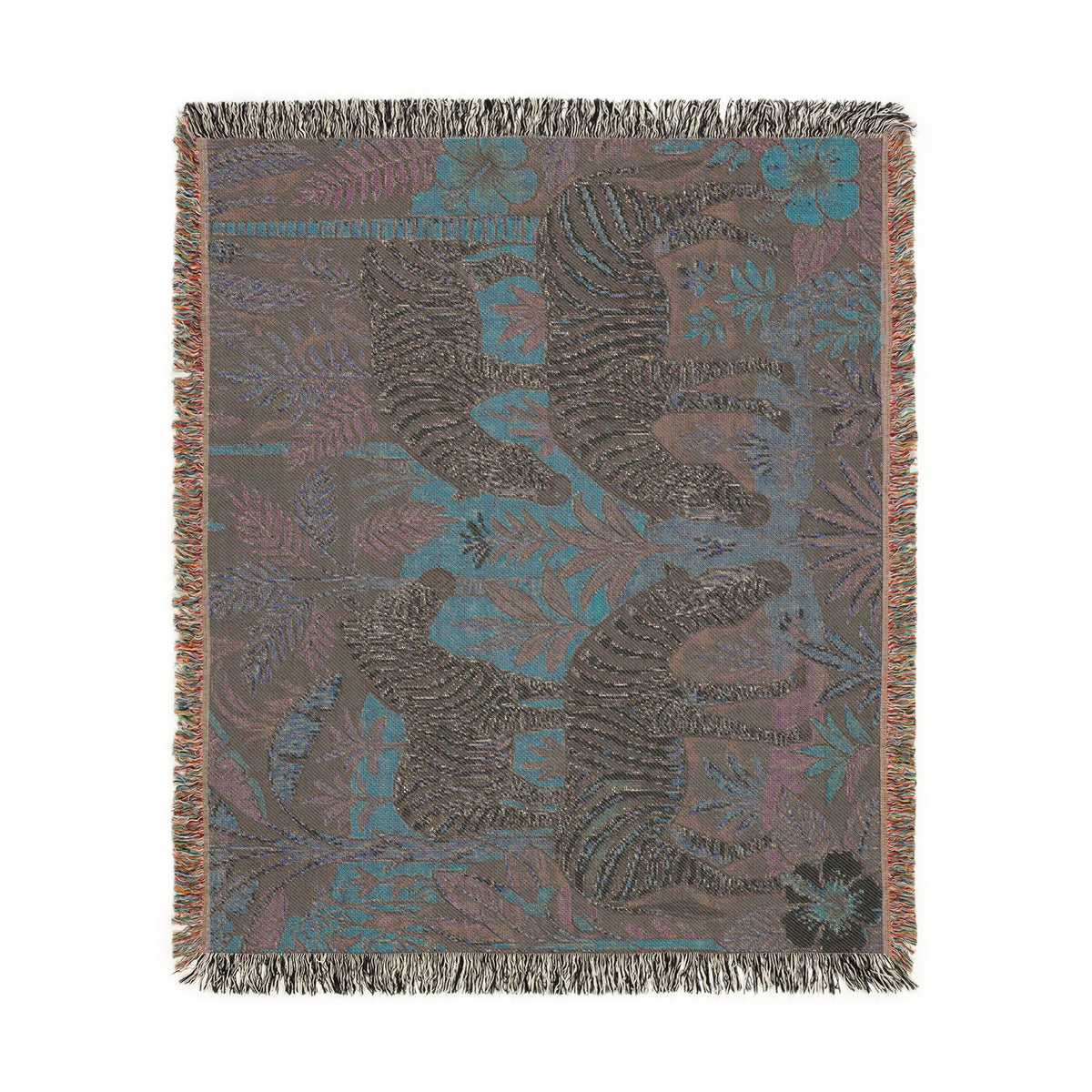 Zebra Safari Tapestry Woven Blanket | Animal Jungle Throw, Boho Home Décor