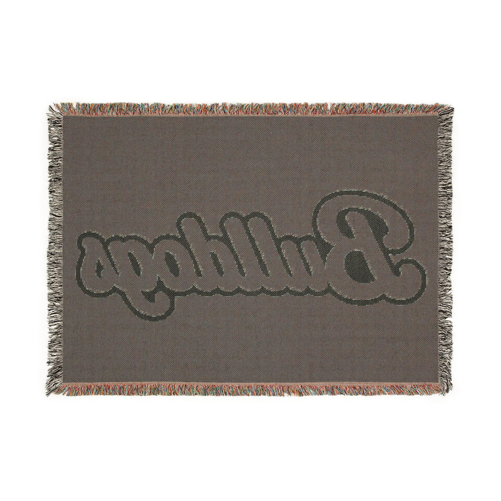 Bulldogs Script Woven Blanket | Team Script Logo, Maroon and Cream