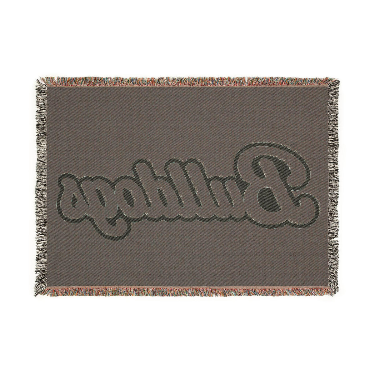 Bulldogs Script Woven Blanket | Team Script Logo, Maroon and Cream
