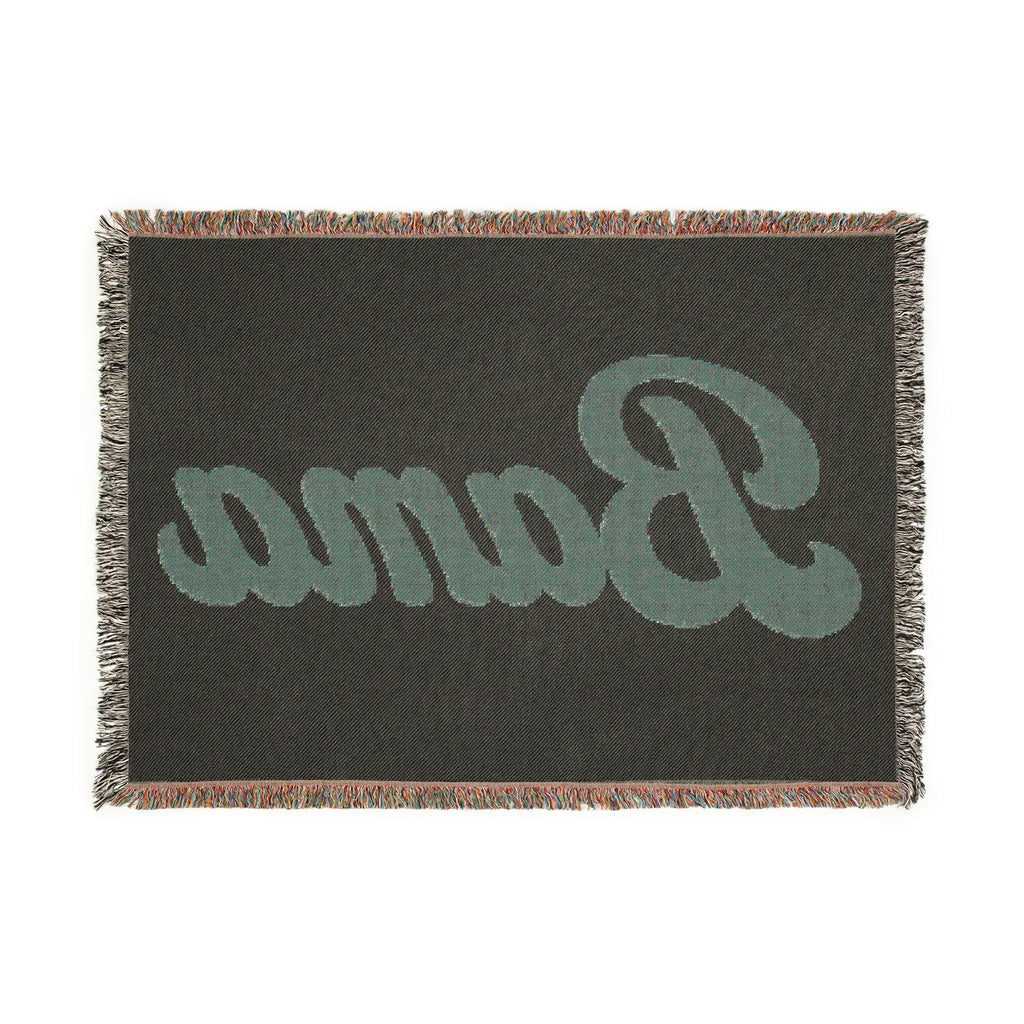 Bama script logo Woven Blanket | collegiate throw, team name tapestry