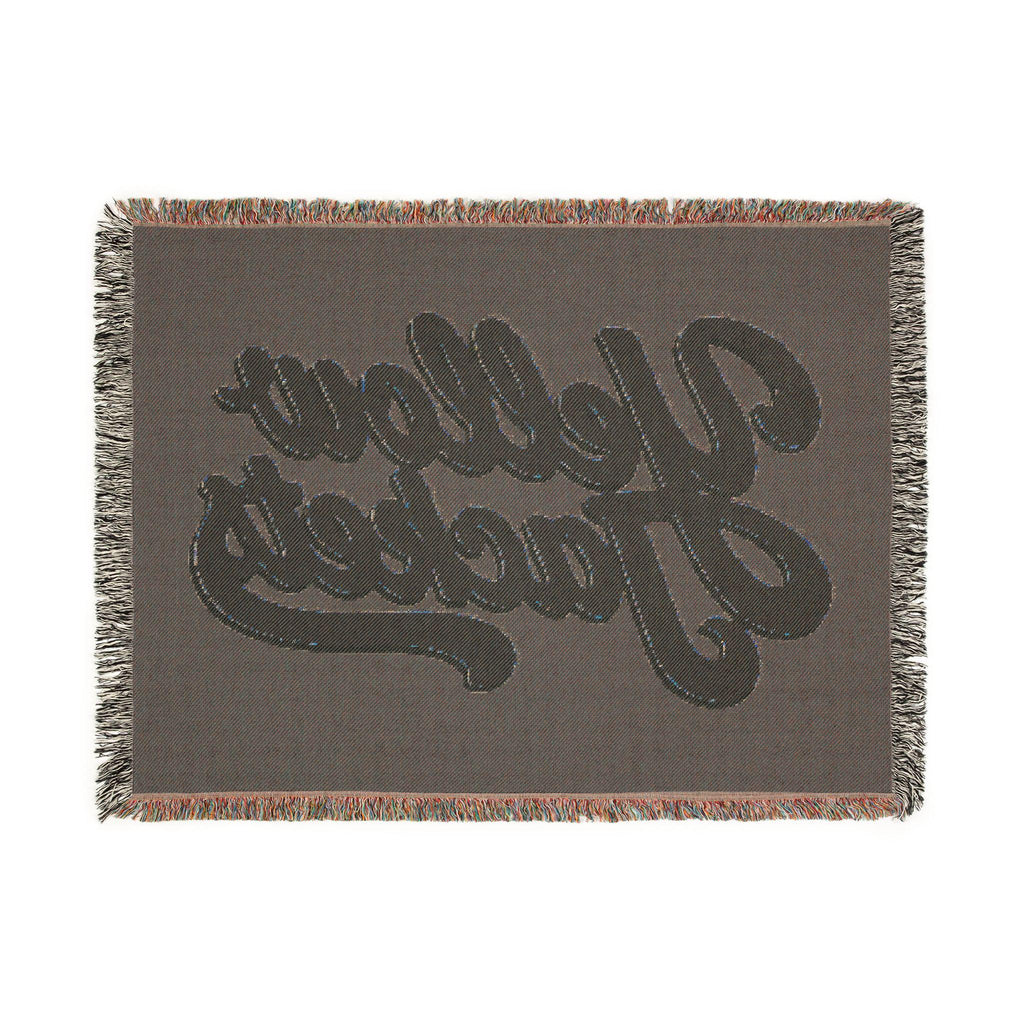 Yellow Jackets Script Logo Woven Blanket | Team Spirit Throw