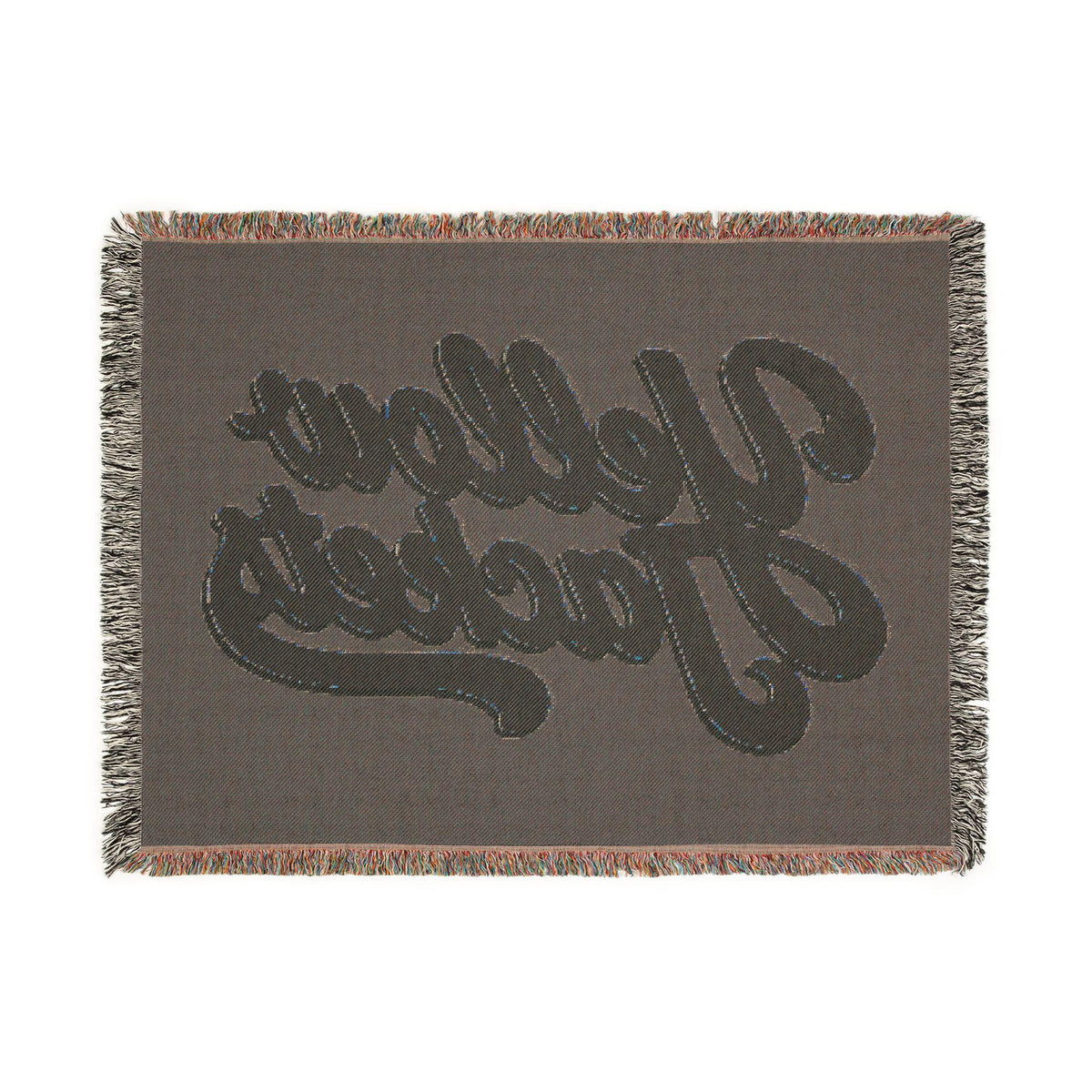 Yellow Jackets Script Logo Woven Blanket | Team Spirit Throw