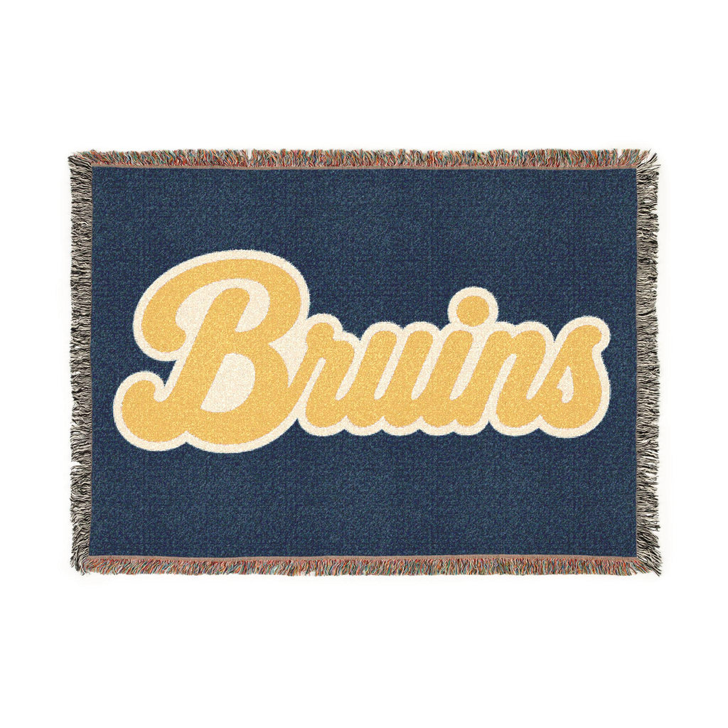 Bruins Script Logo Woven Blanket | Team Script Throw