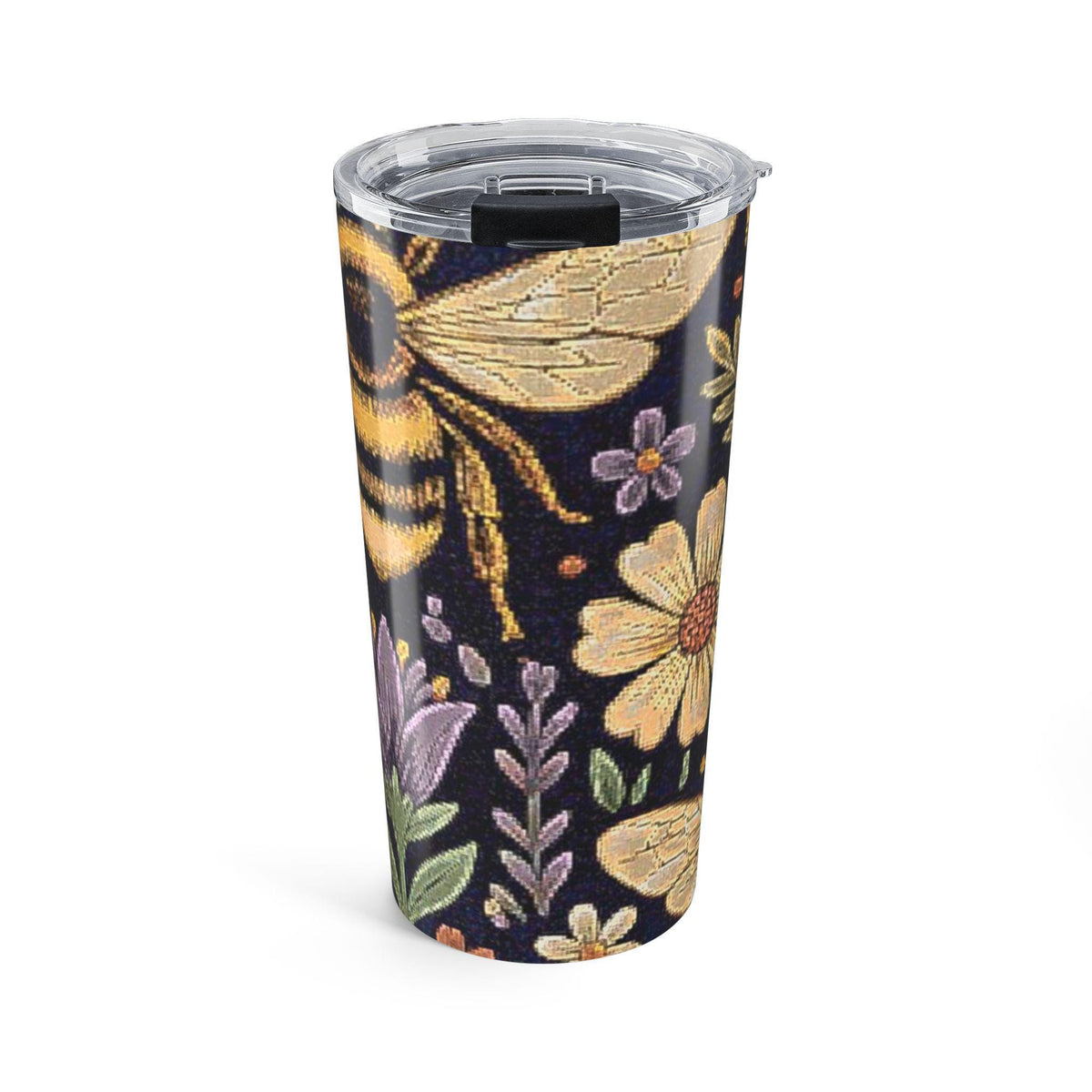 Bumblebee Lavender Floral Tumbler 20oz | Bee Garden Stainless Tumbler