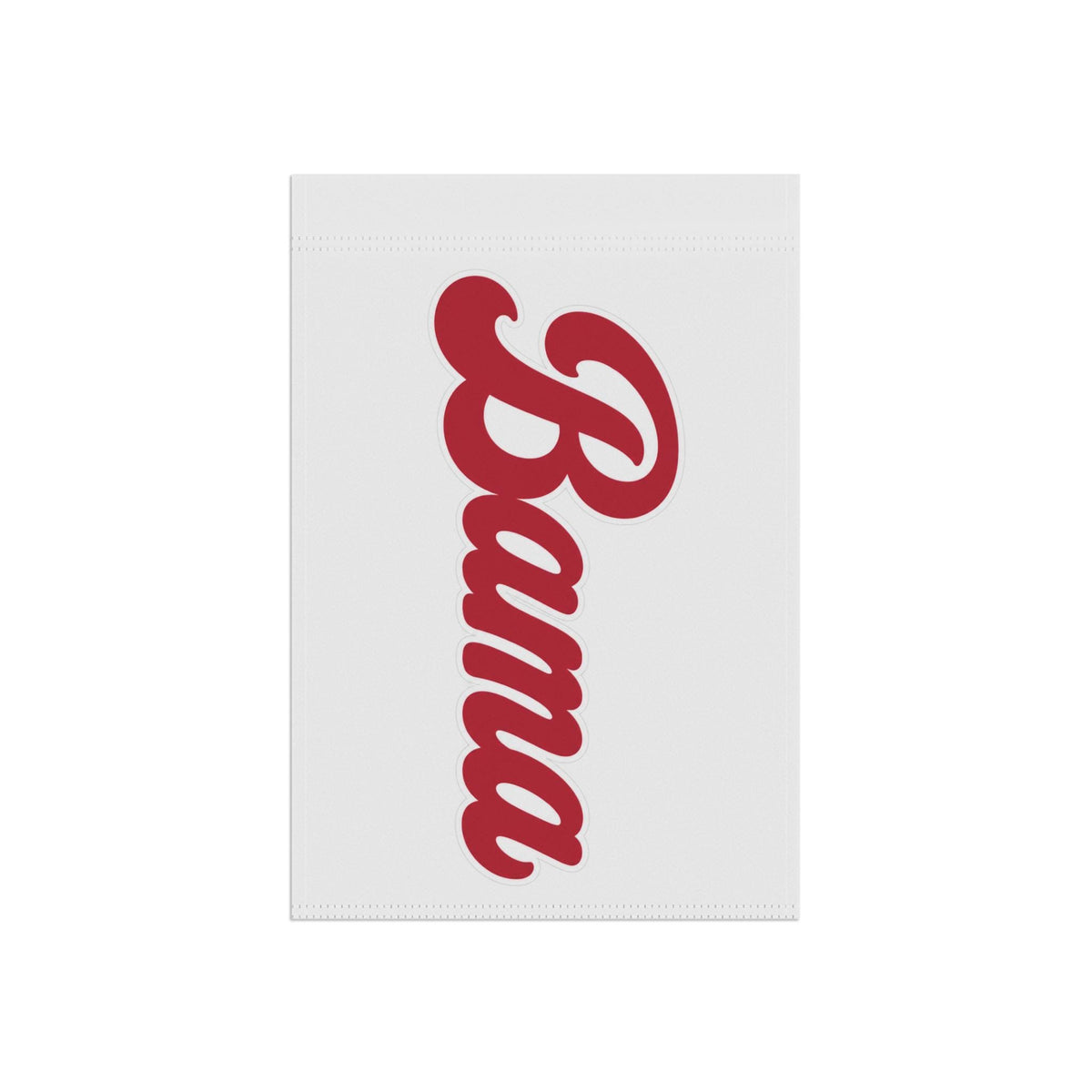 Alabama Script Garden Flag | Vertical Crimson Script Yard Banner