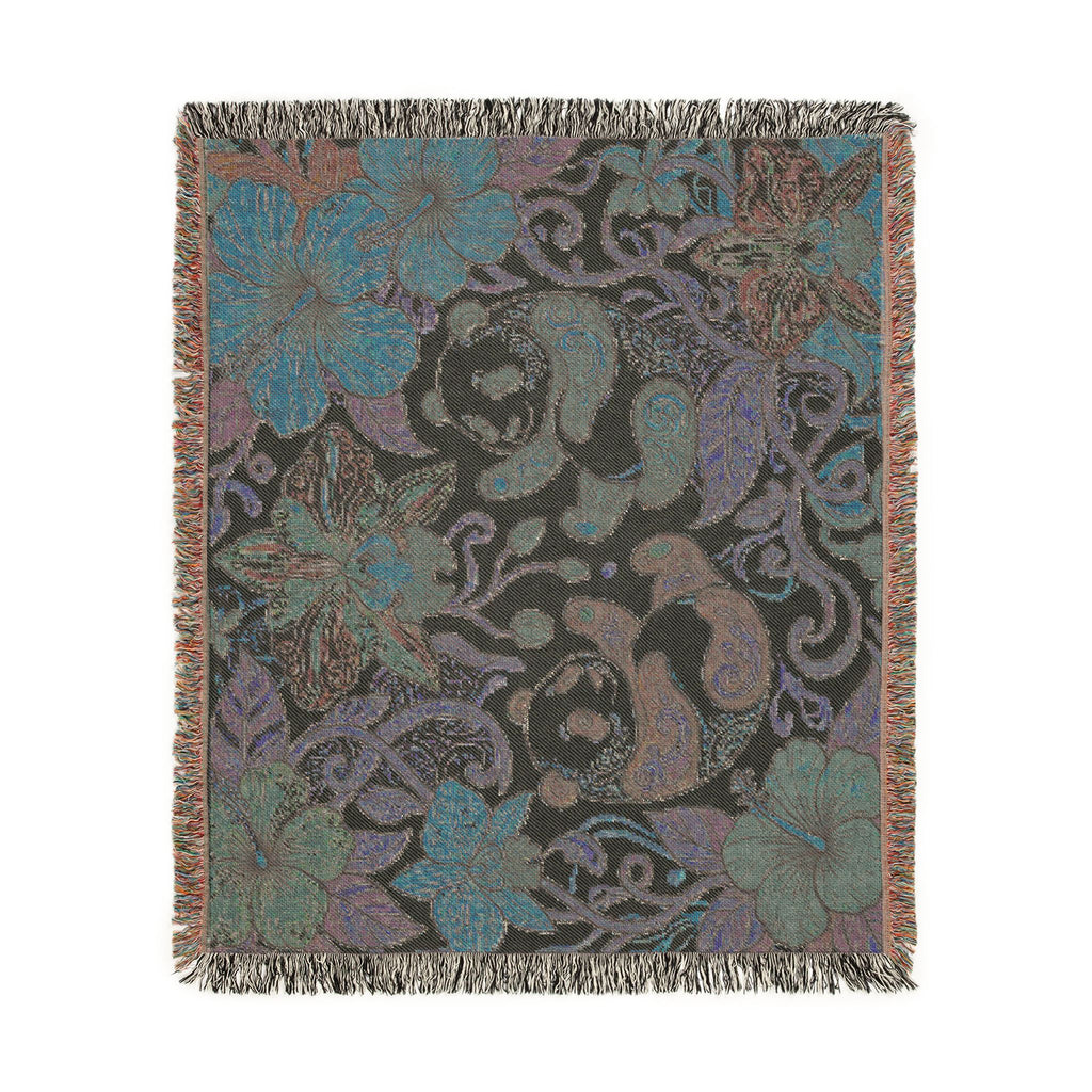 Tropical Panda Bear Woven Blanket I Animal Throw