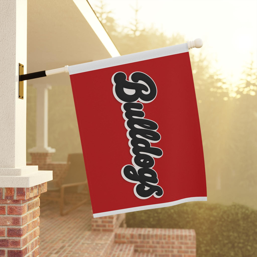 Bulldogs vertical script Garden Flag | House Banner